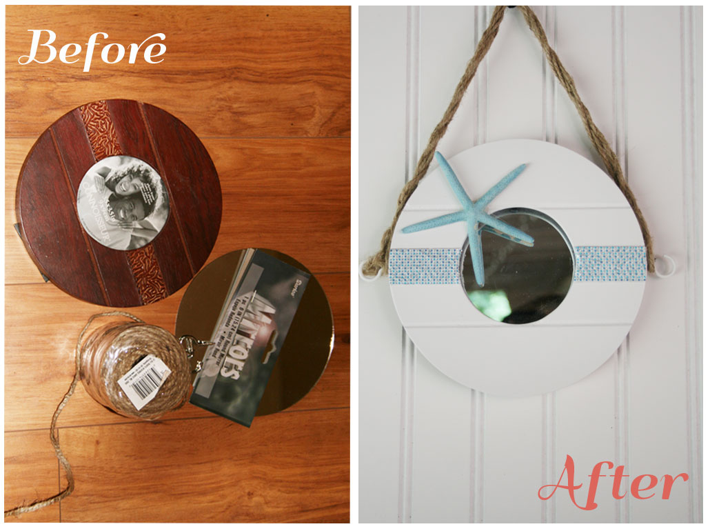 Beach Themed Mirror Diy Rail19 Beach Themed Mirror Diy